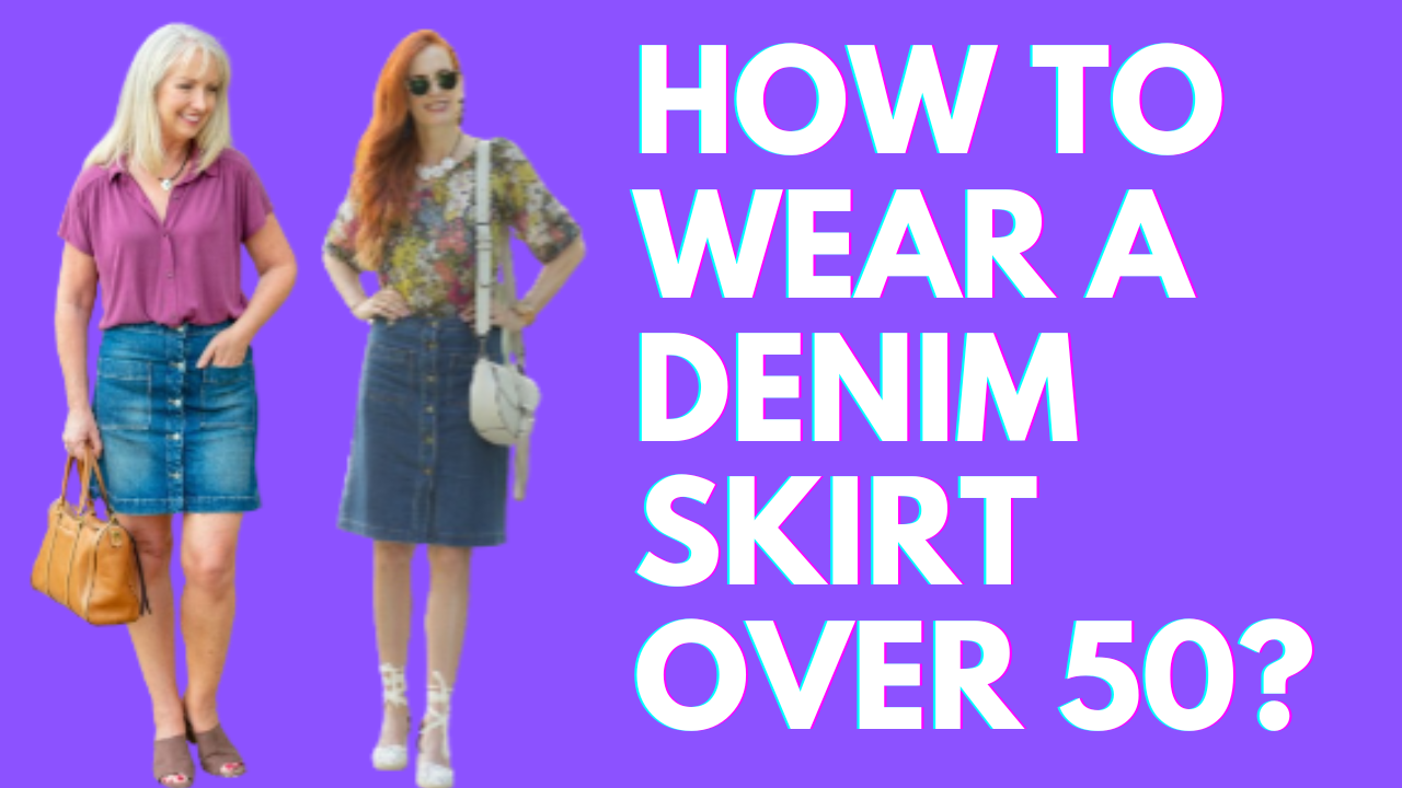 How To Wear A Denim Skirt Over 50 Daisy Fashion Blog 5808