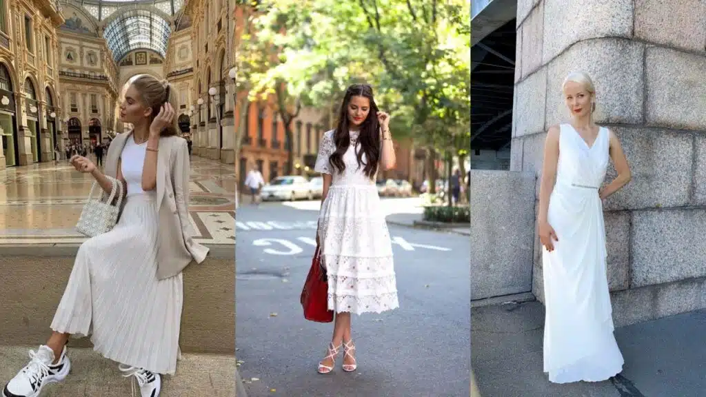 White Dresses in Fashion Trends 2024.