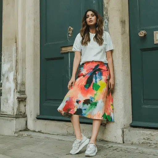 How to style Floral Skirt.